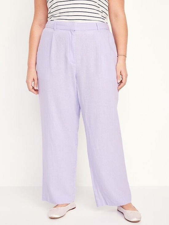 Old Navy Pants - NWT Old Navy Extra High-Waisted Wide-Leg Linen-Blend Taylor Pants